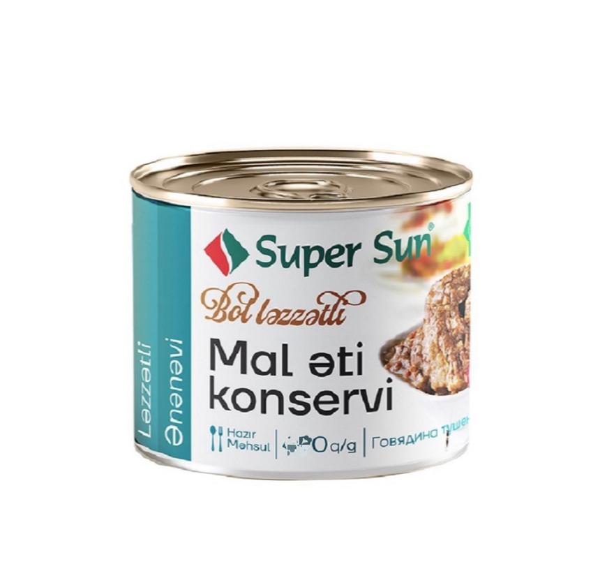 Тушеная говядина консервированная Super Sun 250g